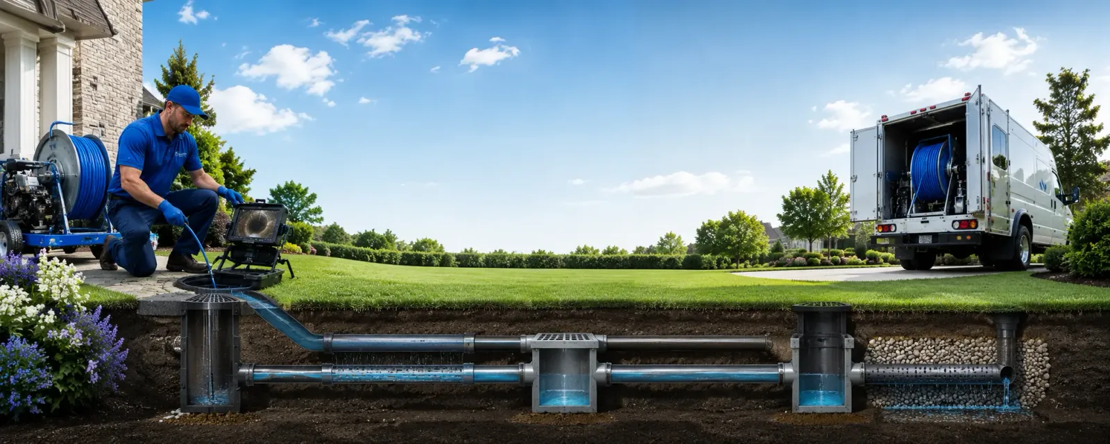 Outdoor drain cleaning information for Kalskag, AK